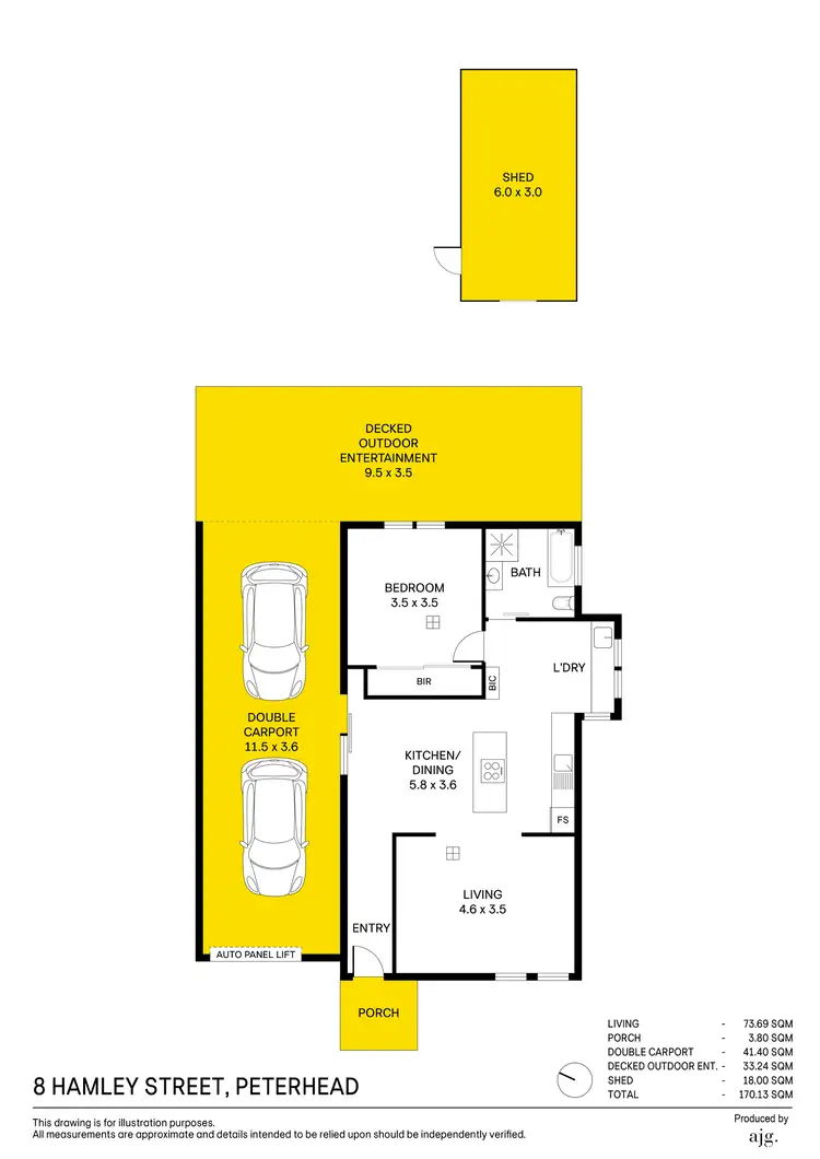 Floorplan of Homely house listing, 8 Hamley Street, Peterhead SA 5016