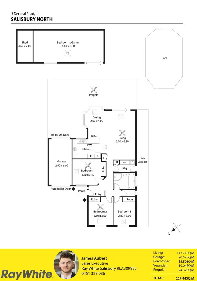 Floorplan of Homely house listing, 3 Decimal Road, Salisbury North SA 5108