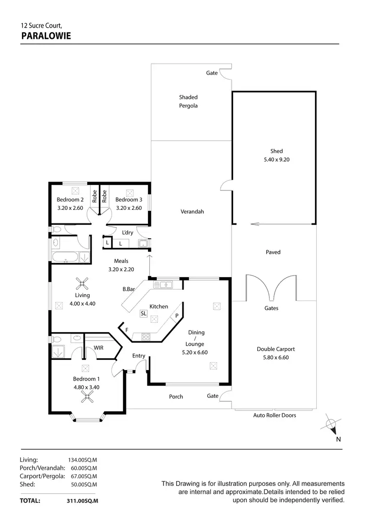 Floorplan of Homely house listing, 12 Sucre Court, Paralowie SA 5108