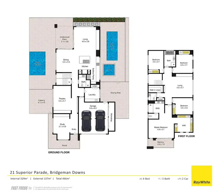 Floorplan of Homely house listing, 21 Superior Parade, Bridgeman Downs QLD 4035