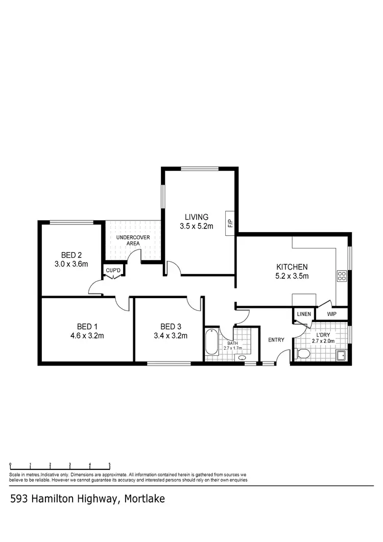Floorplan of Homely house listing, 593 Hamilton Highway, Mortlake VIC 3272