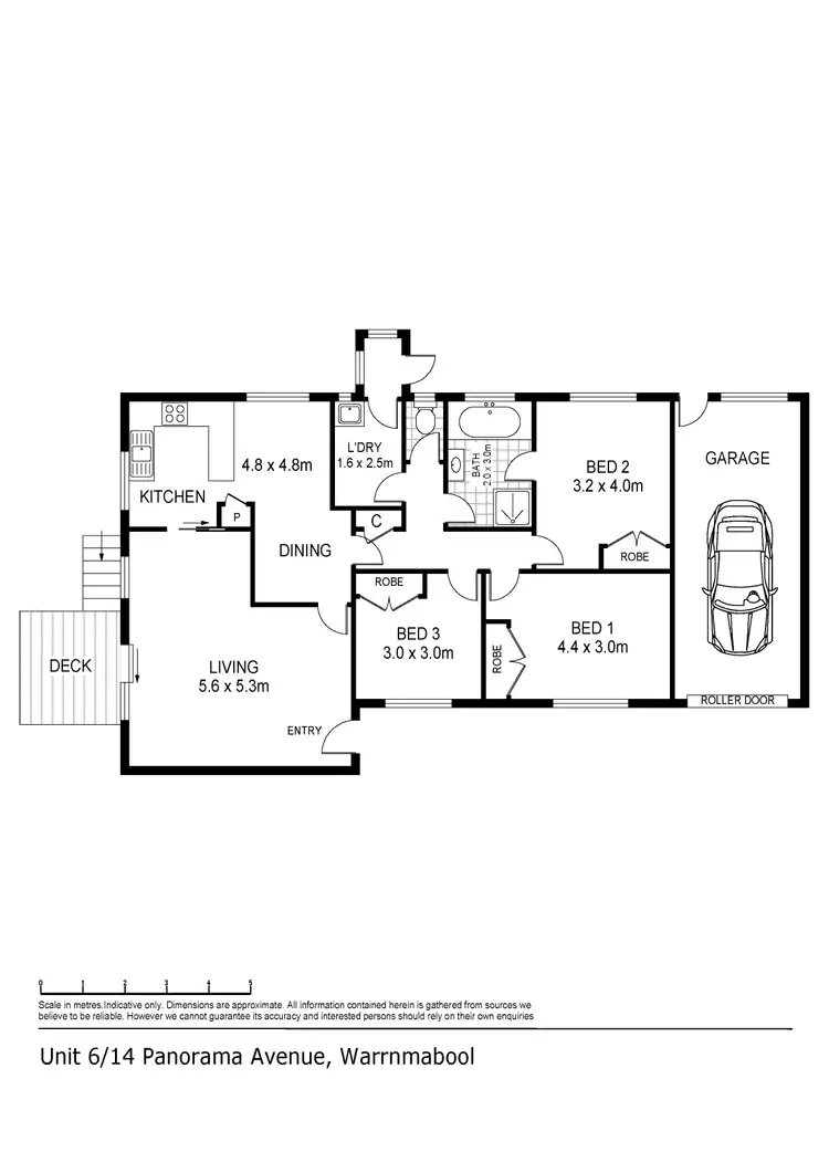 Floorplan of Homely house listing, 6/14 Panorama Avenue, Warrnambool VIC 3280
