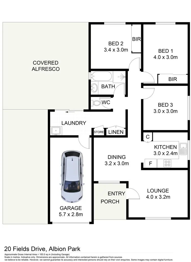 Floorplan of Homely house listing, 20 Fields Drive, Albion Park NSW 2527