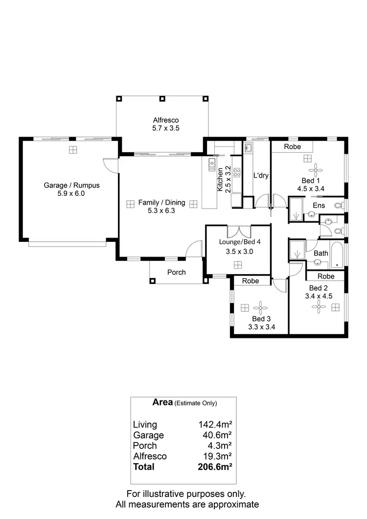 Floorplan of Homely house listing, 4A Thornton Street, Findon SA 5023