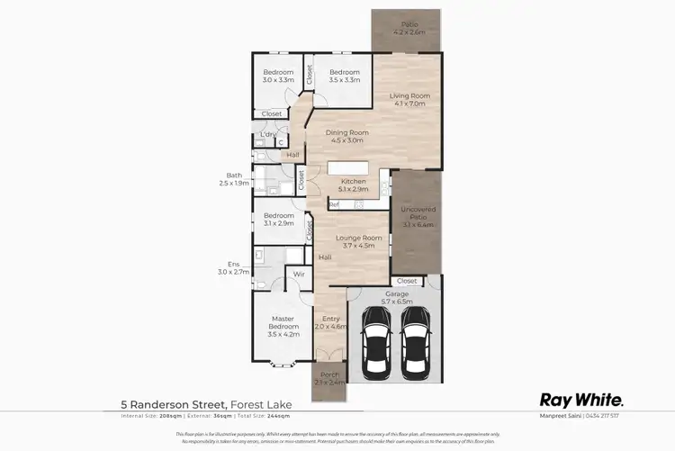 Floorplan of Homely house listing, 5 Randerson Street, Forest Lake QLD 4078