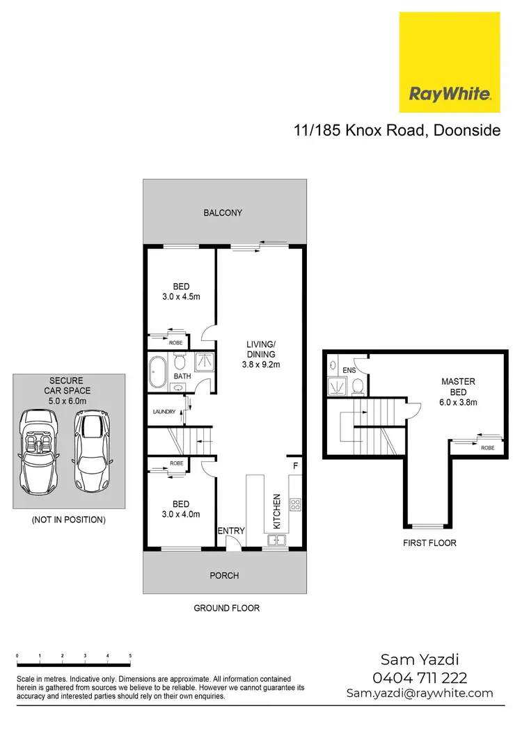 Floorplan of Homely townhouse listing, 11/185 Knox Road, Doonside NSW 2767