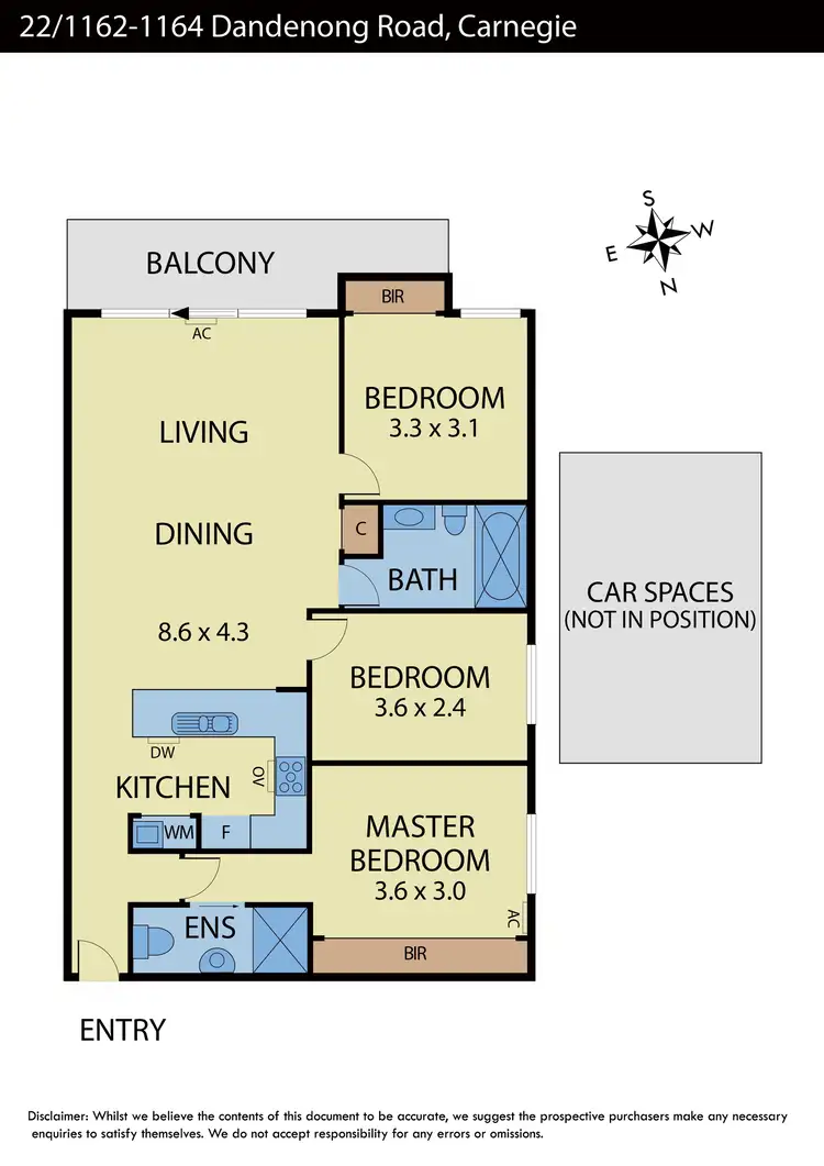 Floorplan of Homely apartment listing, 22/1162-1164 Dandenong Road, Carnegie VIC 3163