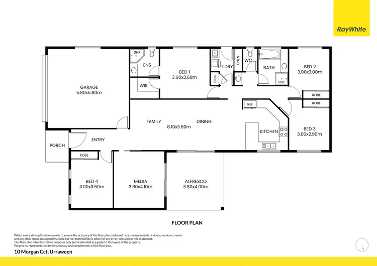 Floorplan of Homely house listing, 10 Morgan Circuit, Urraween QLD 4655