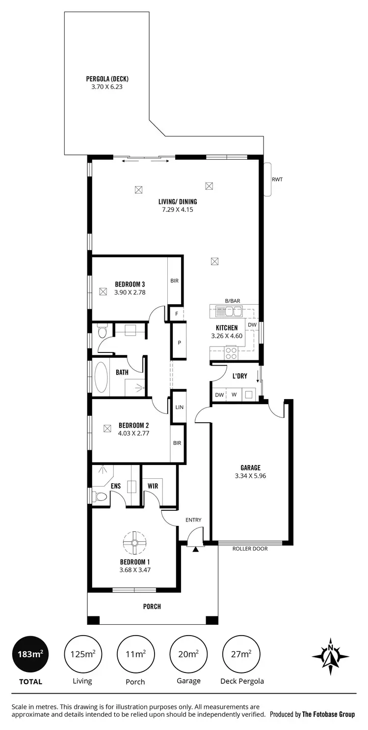 Floorplan of Homely house listing, 15 Sunderland Crescent, Seaford SA 5169