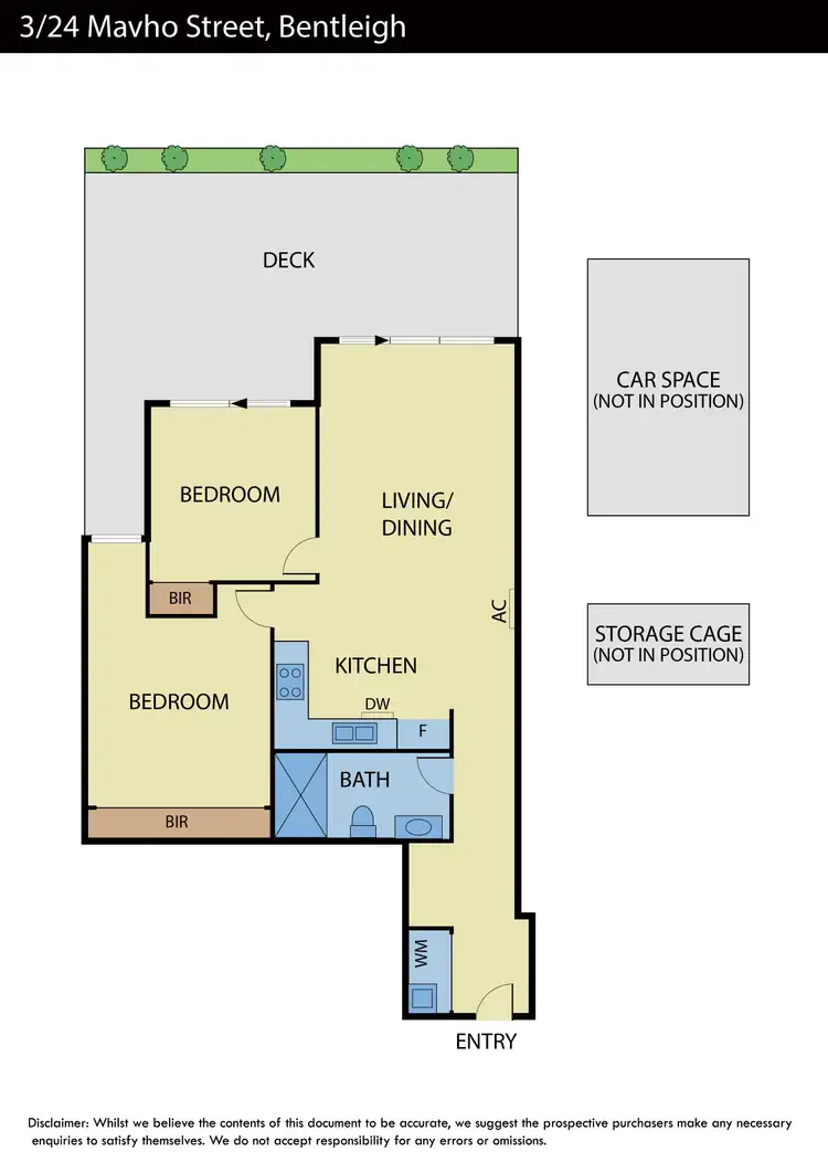 Floorplan of Homely apartment listing, 3/24 Mavho Street, Bentleigh VIC 3204