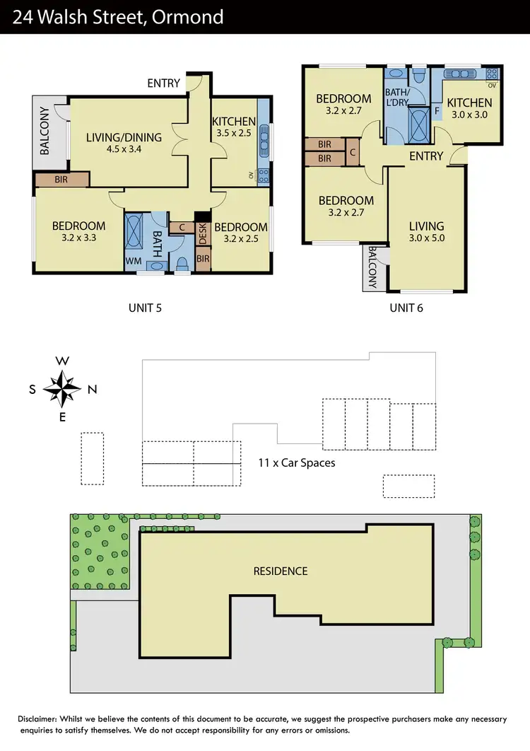Floorplan of Homely block of units listing, 1-8/24 Walsh Street, Ormond VIC 3204