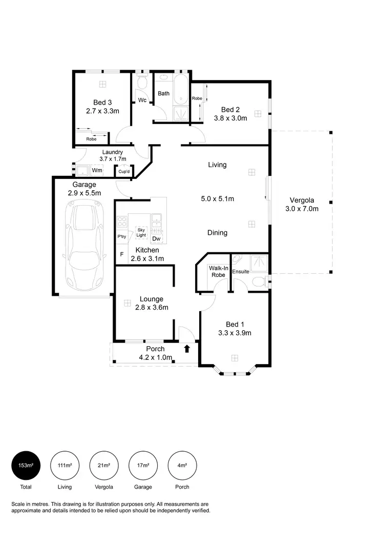 Floorplan of Homely house listing, 1/42 Strathfield Terrace, Largs North SA 5016