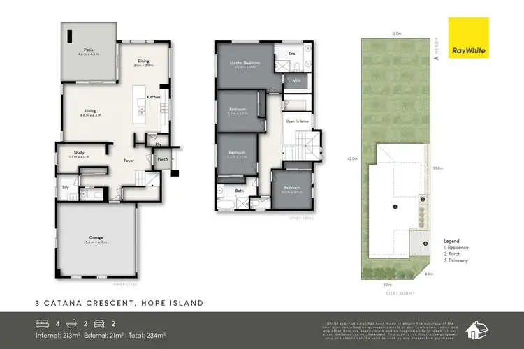 Floorplan of Homely house listing, 3 Catana Crescent, Hope Island QLD 4212