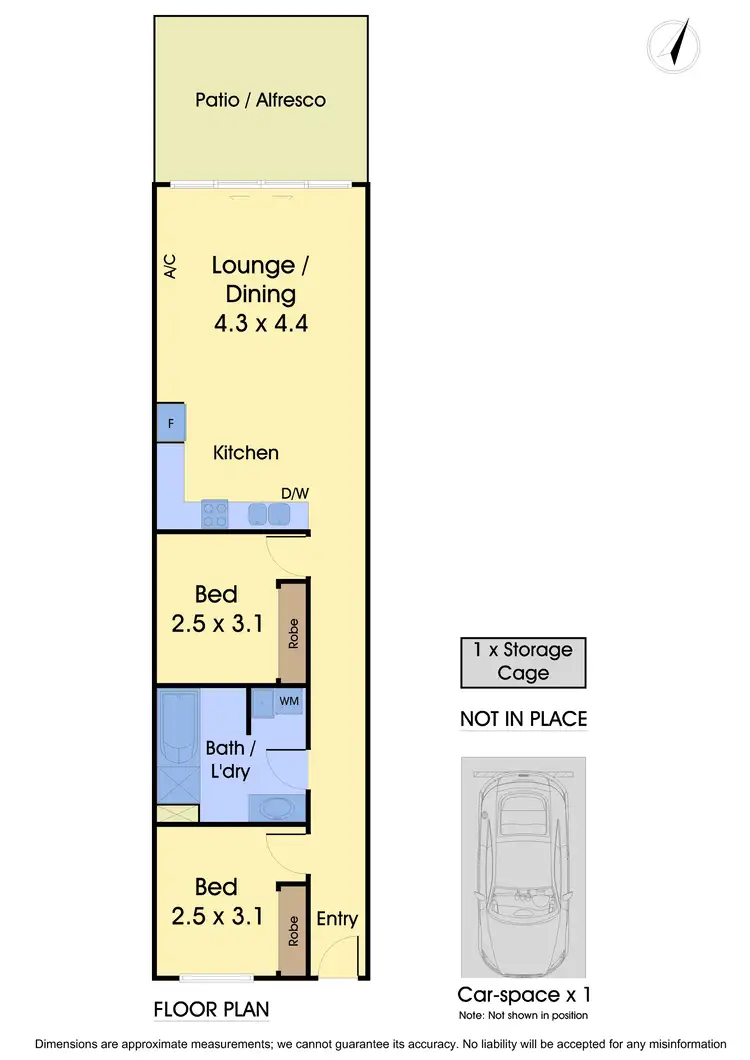 Floorplan of Homely apartment listing, 205/78 Epping Road, Epping VIC 3076