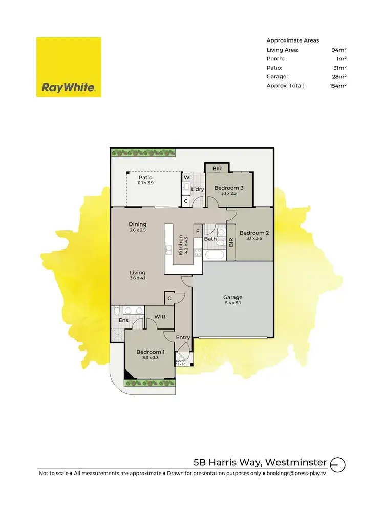 Floorplan of Homely house listing, 5B Harris Way, Westminster WA 6061