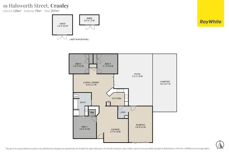 Floorplan of Homely house listing, 19 Halsworth Street, Cranley QLD 4350