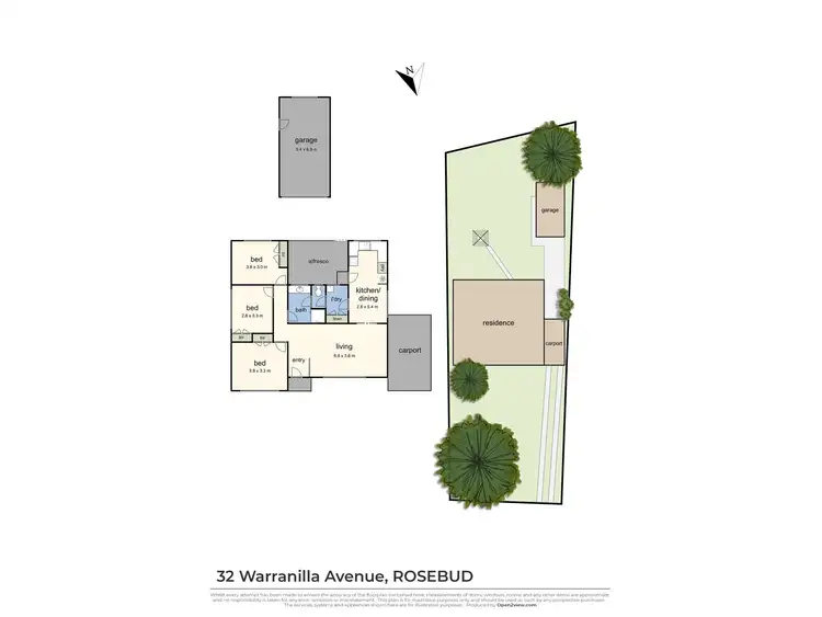 Floorplan of Homely house listing, 32 Warranilla Avenue, Rosebud VIC 3939