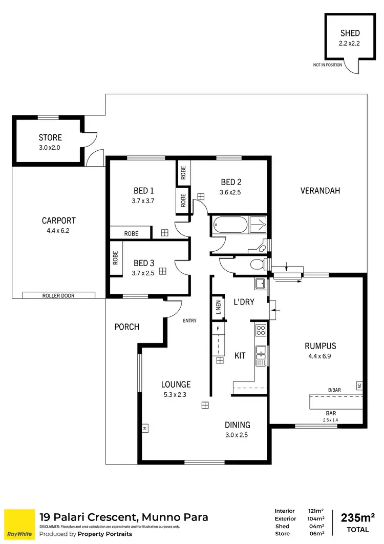 Floorplan of Homely house listing, 19 Palari Crescent, Munno Para SA 5115