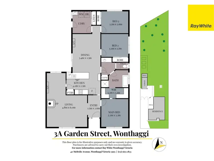 Floorplan of Homely house listing, 3A Garden Street, Wonthaggi VIC 3995