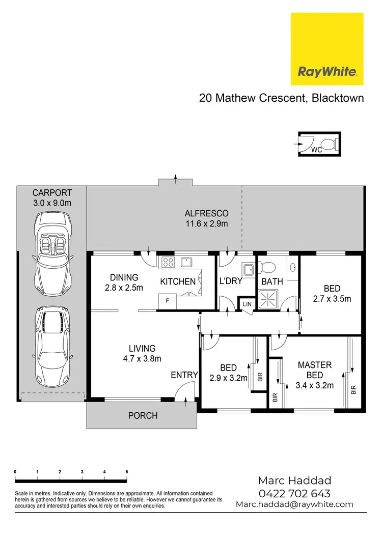 Floorplan of Homely house listing, 20 Matthew Crescent, Blacktown NSW 2148