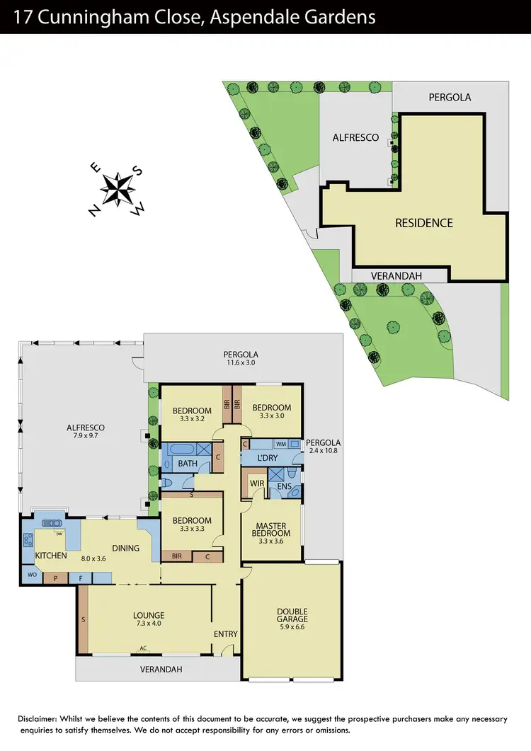 Floorplan of Homely house listing, 17 Cunningham Close, Aspendale Gardens VIC 3195