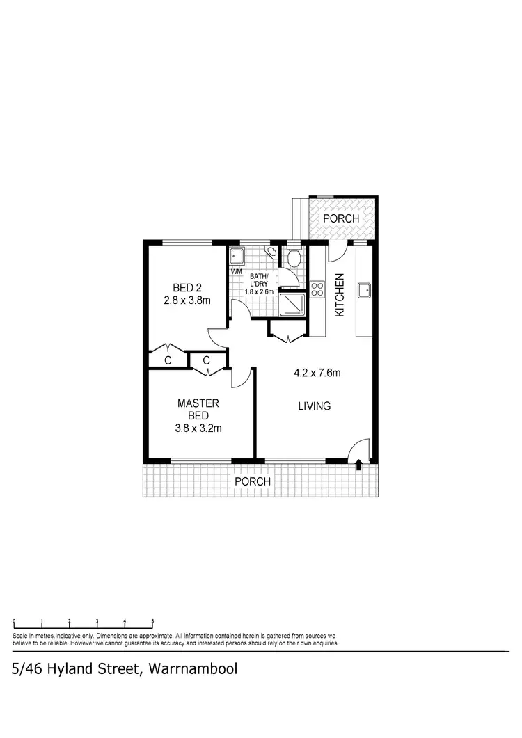 Floorplan of Homely house listing, 5/46 Hyland Street, Warrnambool VIC 3280