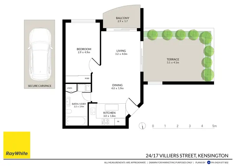 Floorplan of Homely apartment listing, 24/17-21 Villiers Street, Kensington NSW 2033