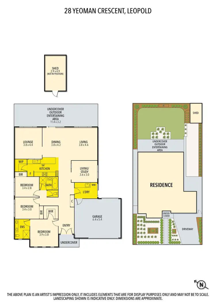 Floorplan of Homely house listing, 28 Yeoman Crescent, Leopold VIC 3224