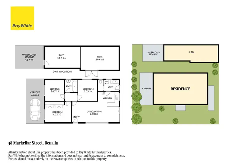 Floorplan of Homely house listing, 58 Mackellar Street, Benalla VIC 3672