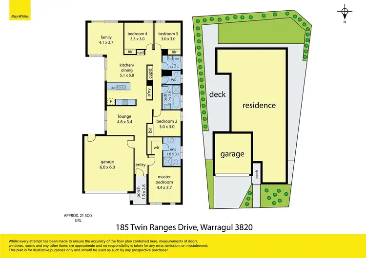 Floorplan of Homely house listing, 185 Twin Ranges Drive, Warragul VIC 3820