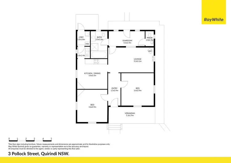 Floorplan of Homely house listing, 3 Pollock Street, Quirindi NSW 2343