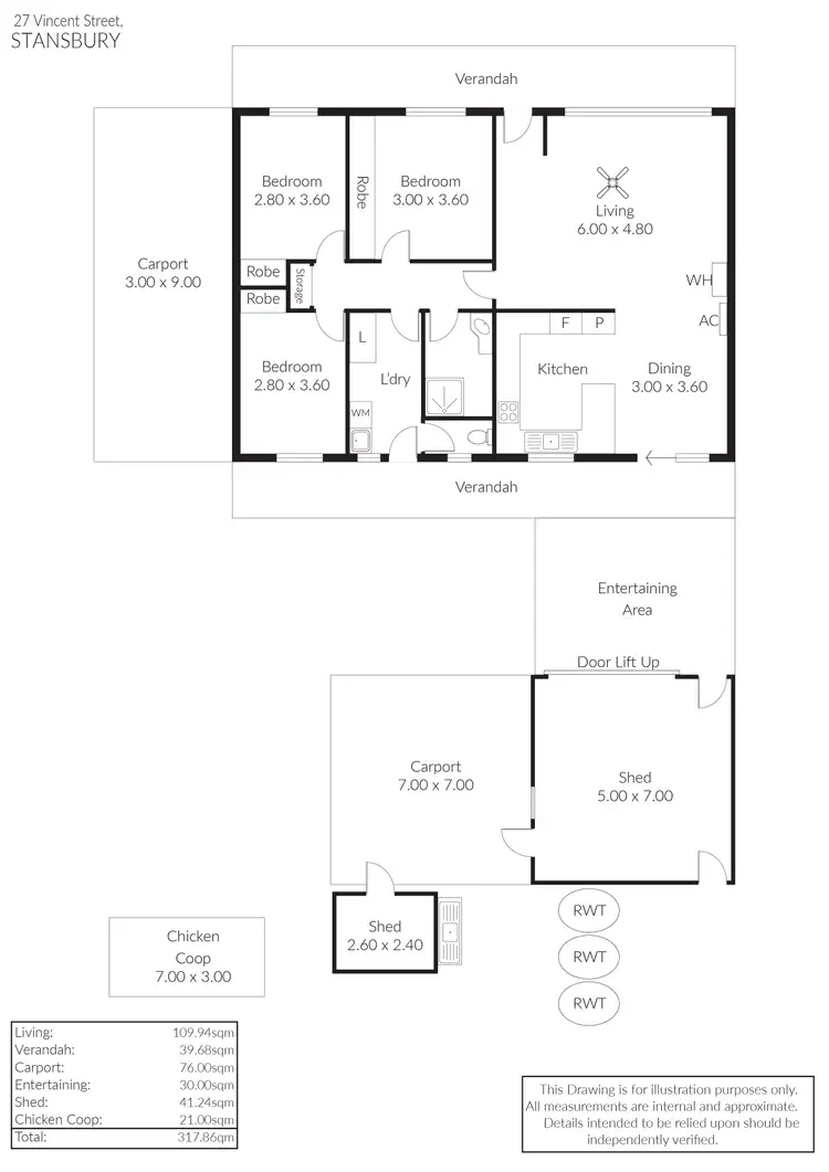 Floorplan of Homely house listing, 27 St Vincent Street, Stansbury SA 5582