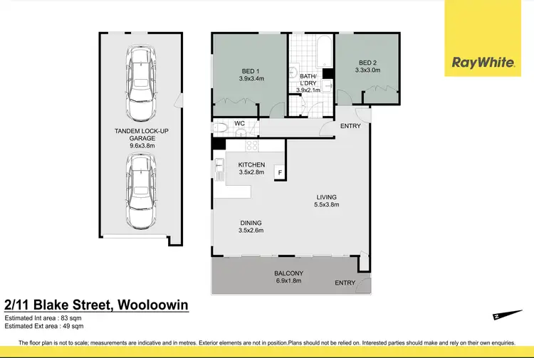Floorplan of Homely unit listing, 2/11 Blake Street, Wooloowin QLD 4030