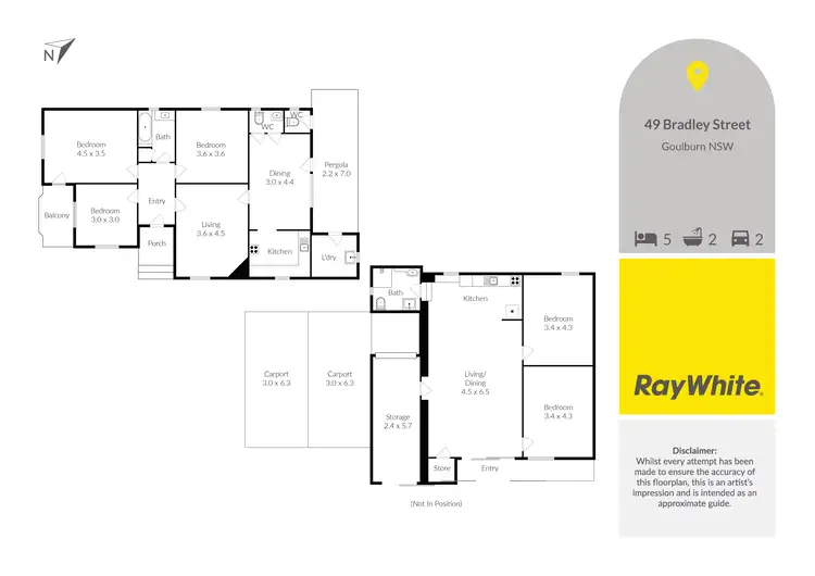 Floorplan of Homely house listing, 49 Bradley Street, Goulburn NSW 2580