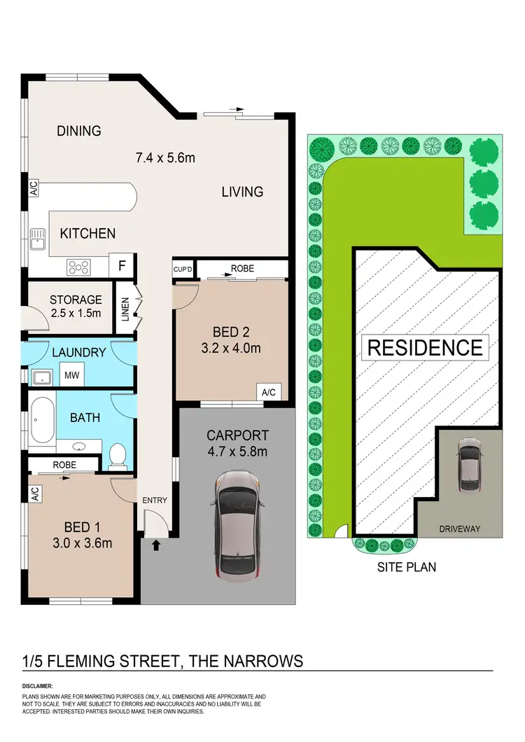 Floorplan of Homely unit listing, 1/5 Fleming Street, The Narrows NT 820