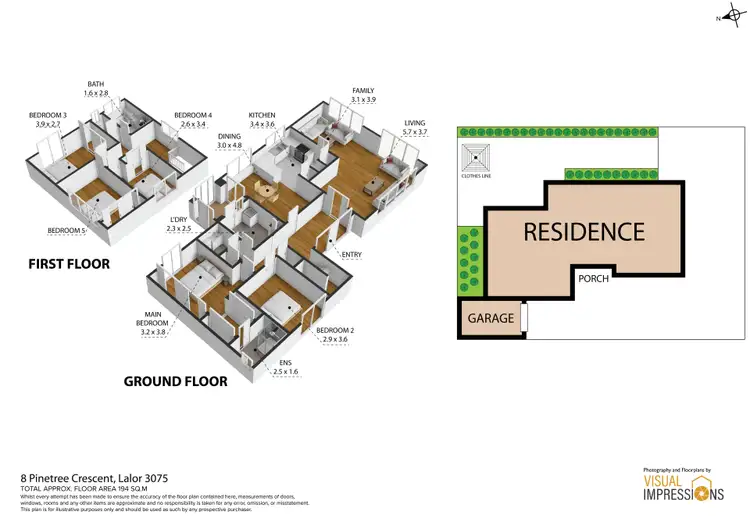 Floorplan of Homely house listing, 8 Pinetree Crescent, Lalor VIC 3075