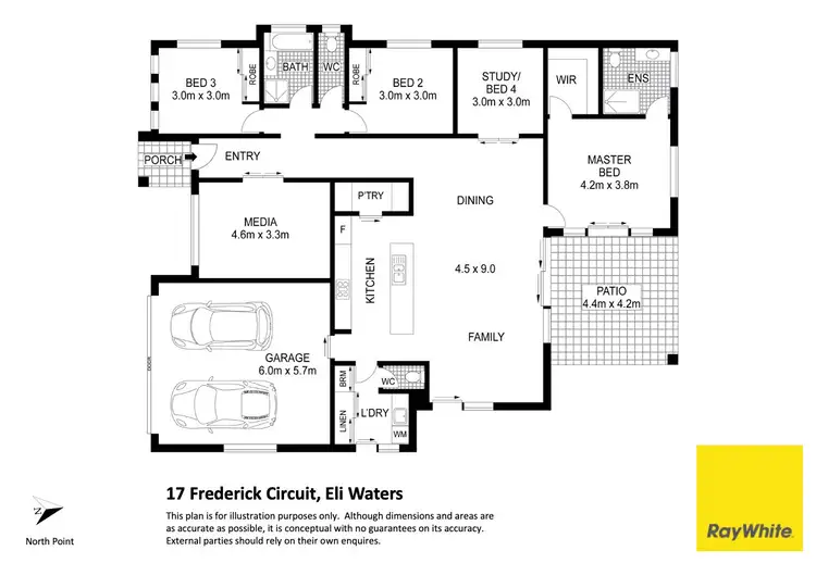 Floorplan of Homely house listing, 17 Frederick Circuit, Eli Waters QLD 4655