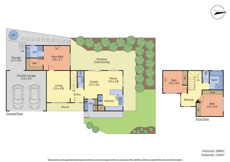 Floorplan of Homely townhouse listing, 2/2 Goroke Court, Croydon South VIC 3136