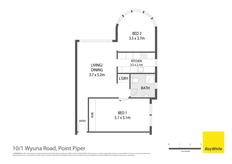 Floorplan of Homely apartment listing, 10/1 Wyuna Road, Point Piper NSW 2027