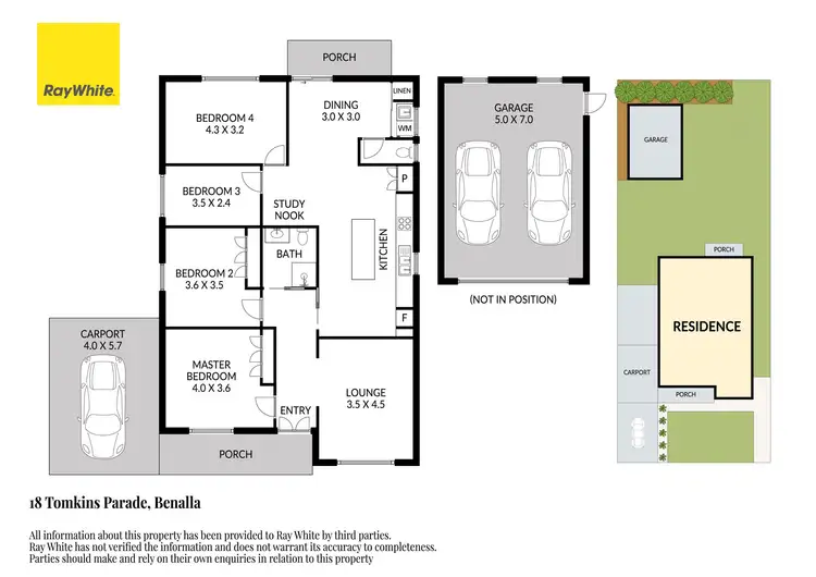 Floorplan of Homely house listing, 18 Tomkins Parade, Benalla VIC 3672