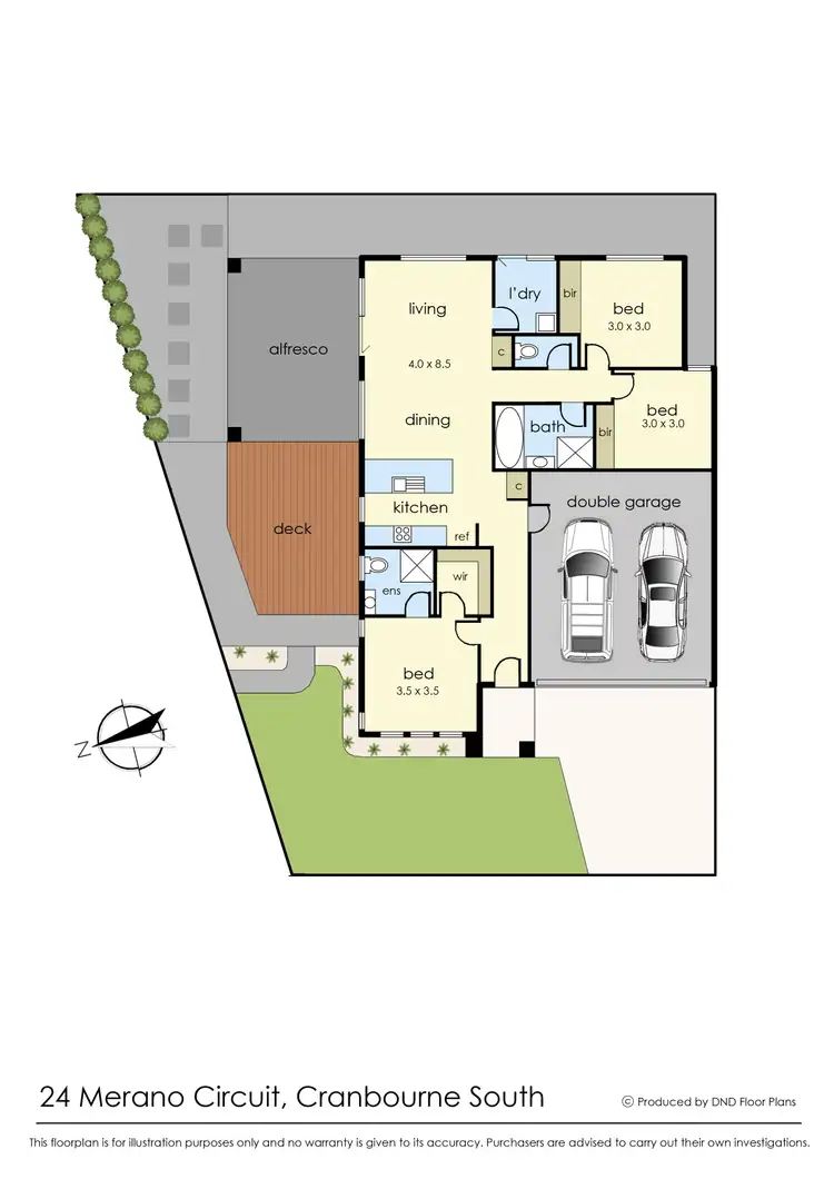 Floorplan of Homely house listing, 24 Merano Circuit, Cranbourne South VIC 3977