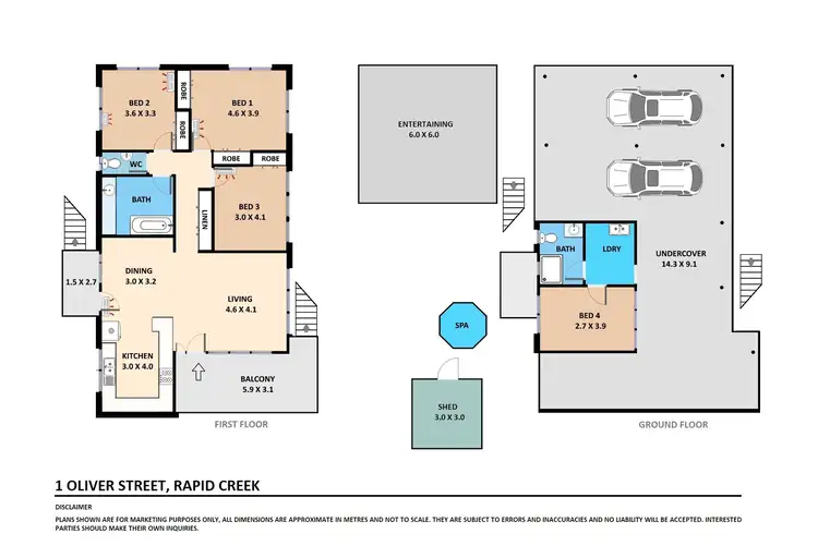 Floorplan of Homely house listing, 1 Oliver Street, Rapid Creek NT 810