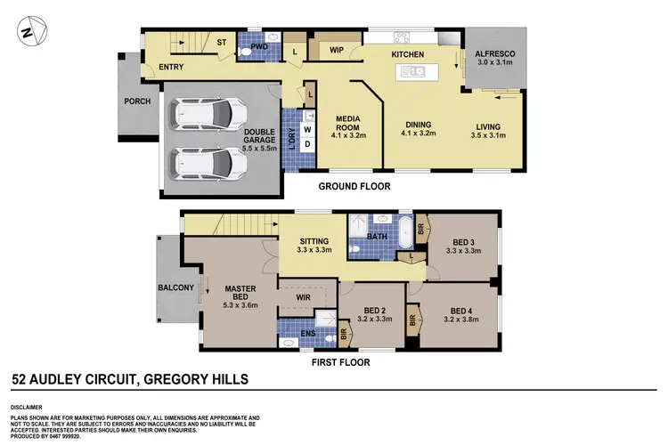 Floorplan of Homely house listing, 52 Audley Circuit, Gregory Hills NSW 2557