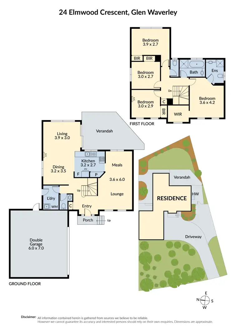 Floorplan of Homely house listing, 24 Elmwood Crescent, Glen Waverley VIC 3150