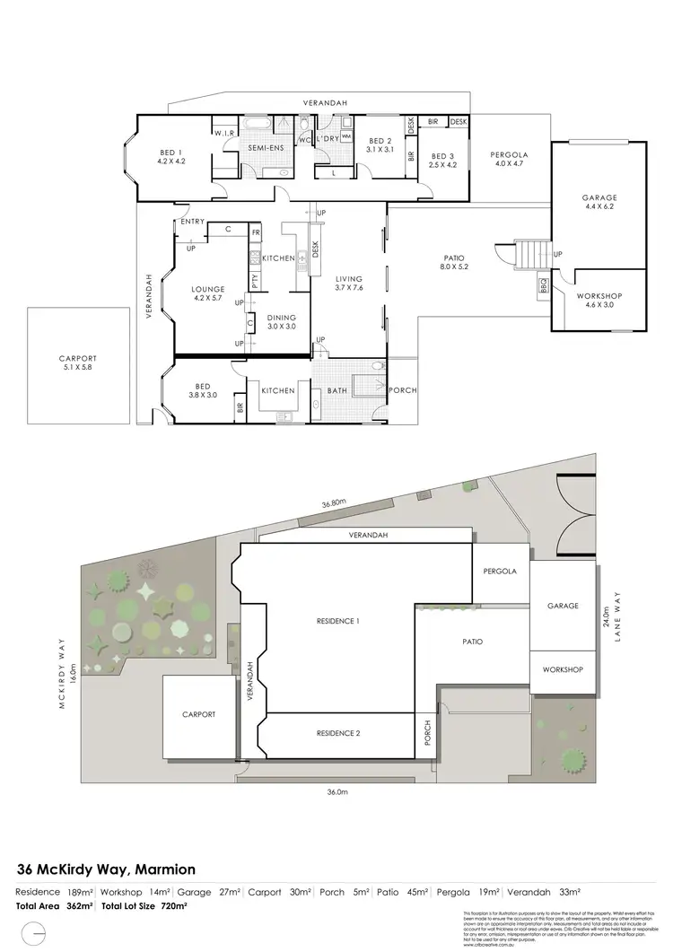 Floorplan of Homely house listing, 36 Mckirdy Way, Marmion WA 6020