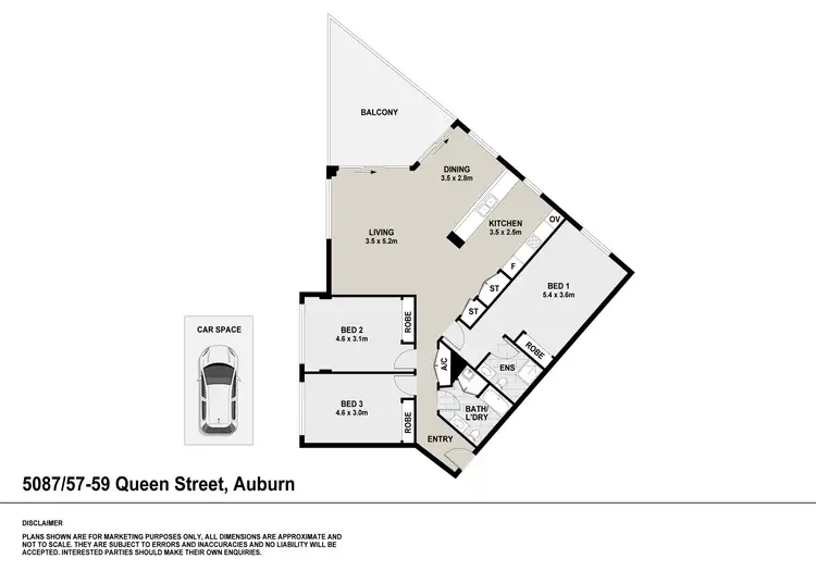 Floorplan of Homely apartment listing, 5087/57-59 Queen Street, Auburn NSW 2144