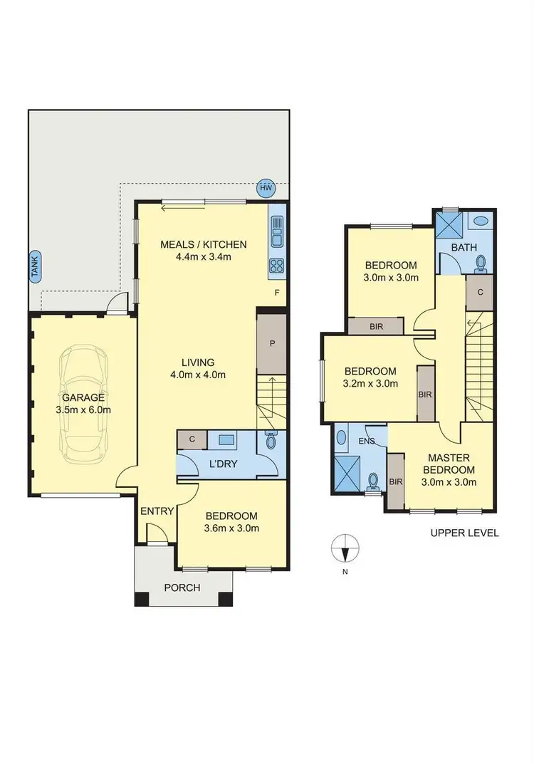 Floorplan of Homely townhouse listing, 85A Lowson Street, Fawkner VIC 3060