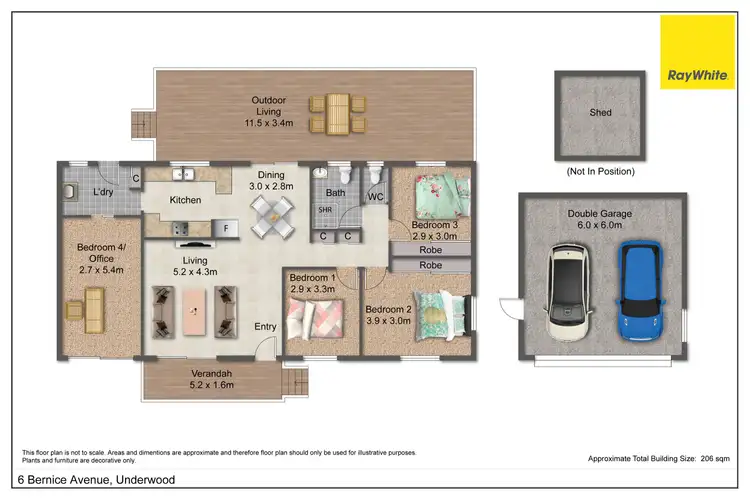 Floorplan of Homely house listing, 6 Bernice Avenue, Underwood QLD 4119