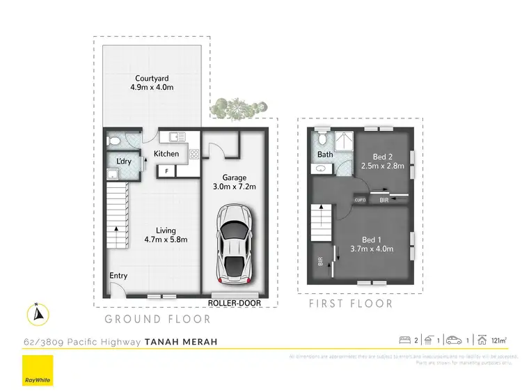 Floorplan of Homely townhouse listing, 62/3809 Pacific Highway, Tanah Merah QLD 4128