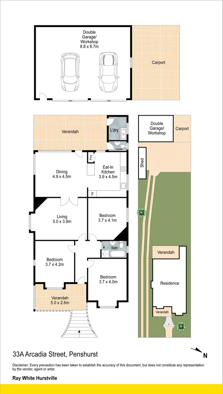 Floorplan of Homely house listing, 33A Arcadia Street, Penshurst NSW 2222